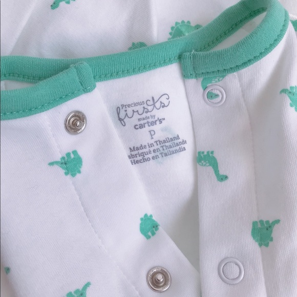 NEW Precious Firsts 3 Piece Dinosaur Gown Set! - Picture 3 of 6